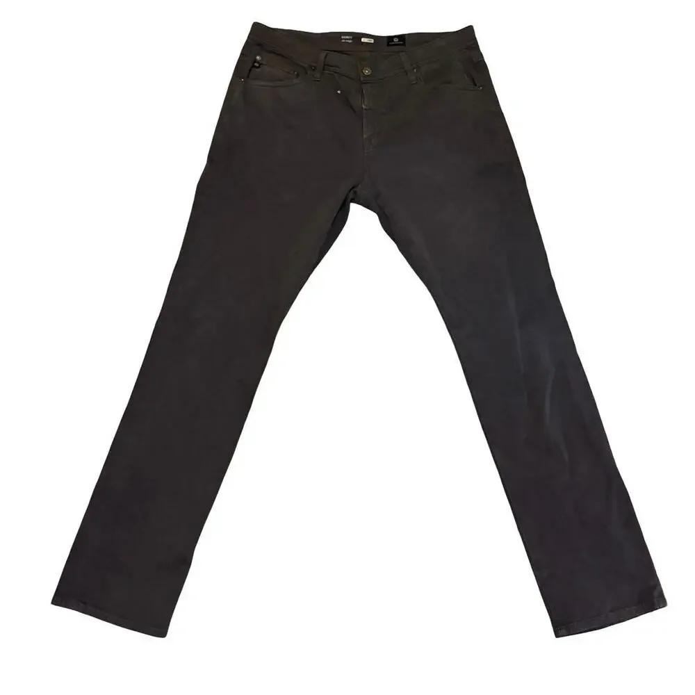 Adriano Goldschmied Men's 36x34 Los Angeles Everett Slim Straight Pants gray